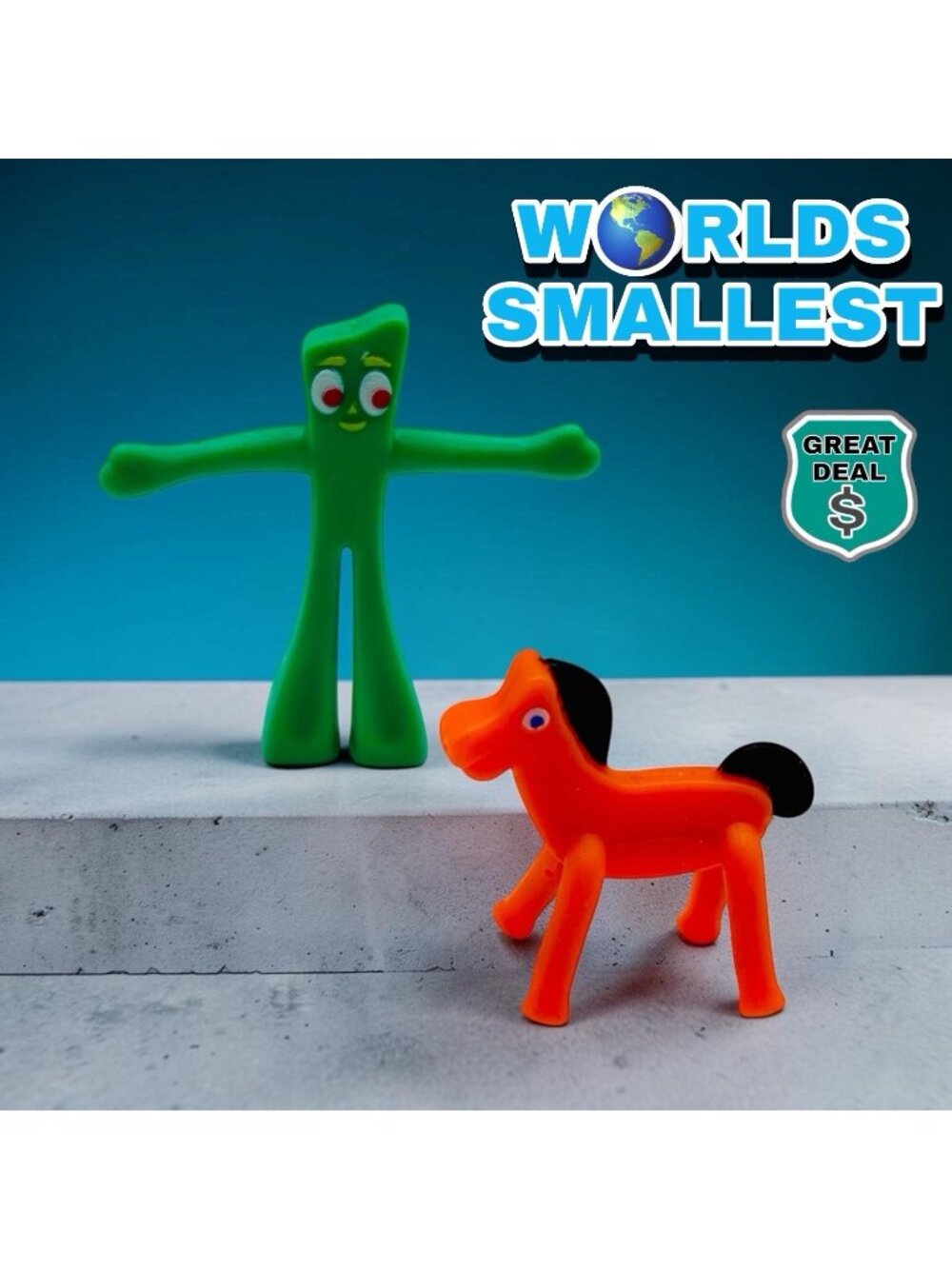 World's Smallest Bendable Gumby & Pokey.